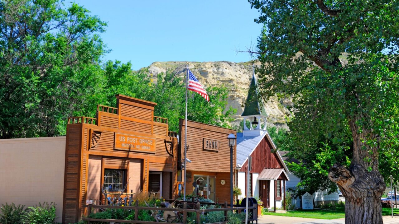 Medora, North Dakota ND US near the Badlands and Theodore Roosevelt National Park