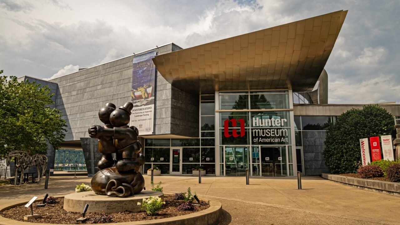 Chattanooga, Tennesse, USA - 06 15 2023 Hunter Museum of American Art in Chattanooga