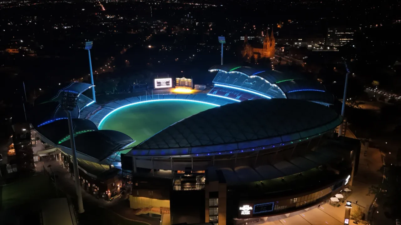 adelaide oval south australia is featured in brilliant 4k aerial