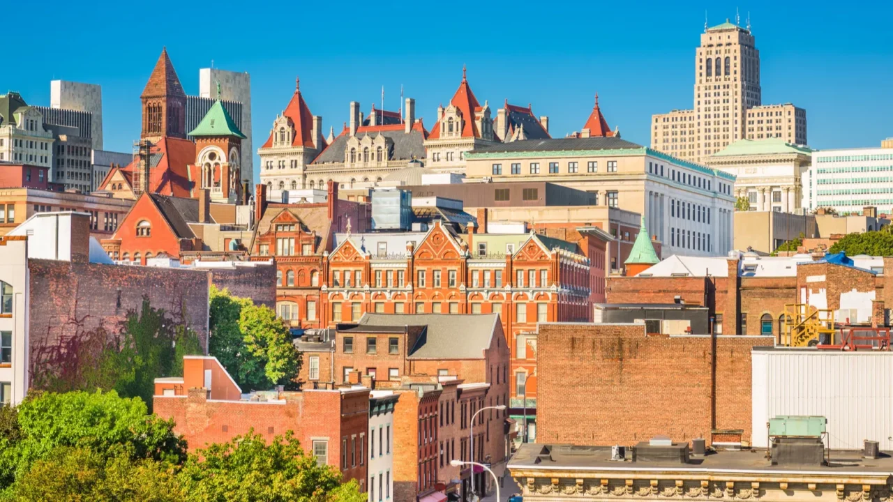 albany new york usa cityscape