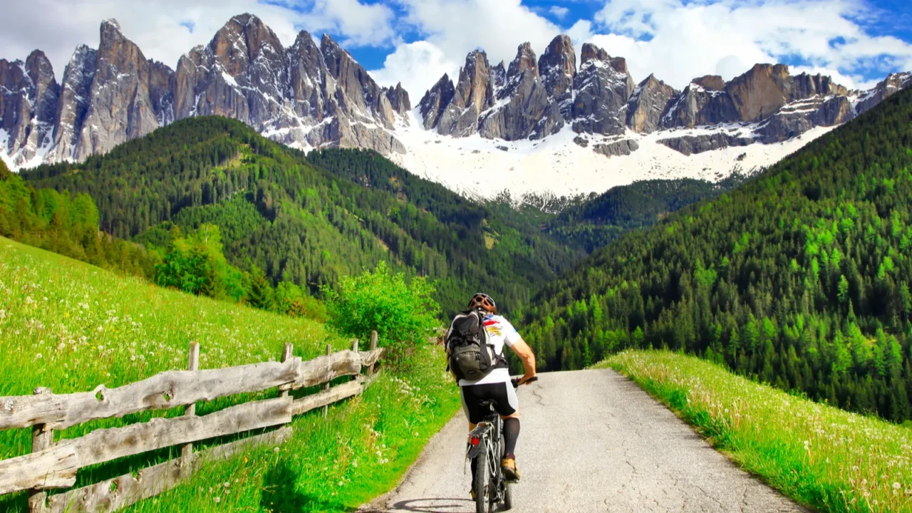 alpine activities  dolomites north of italy