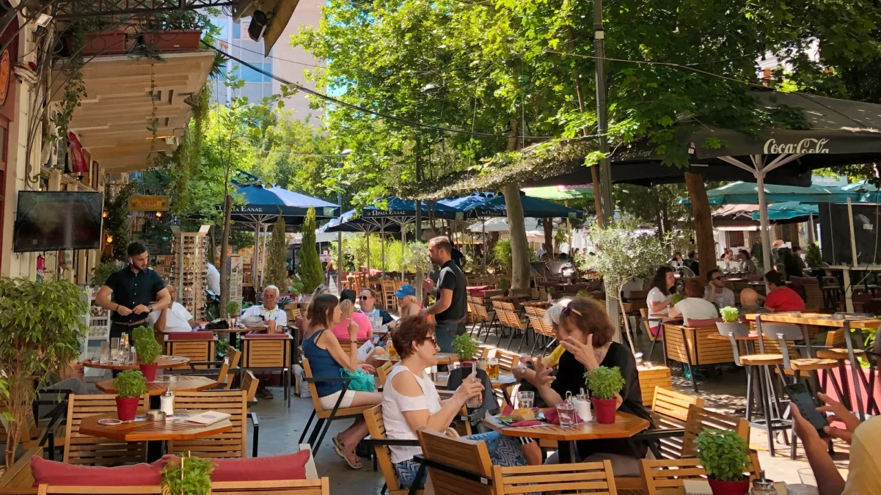 athens greece  05 29 2019 walking around monastiraki district