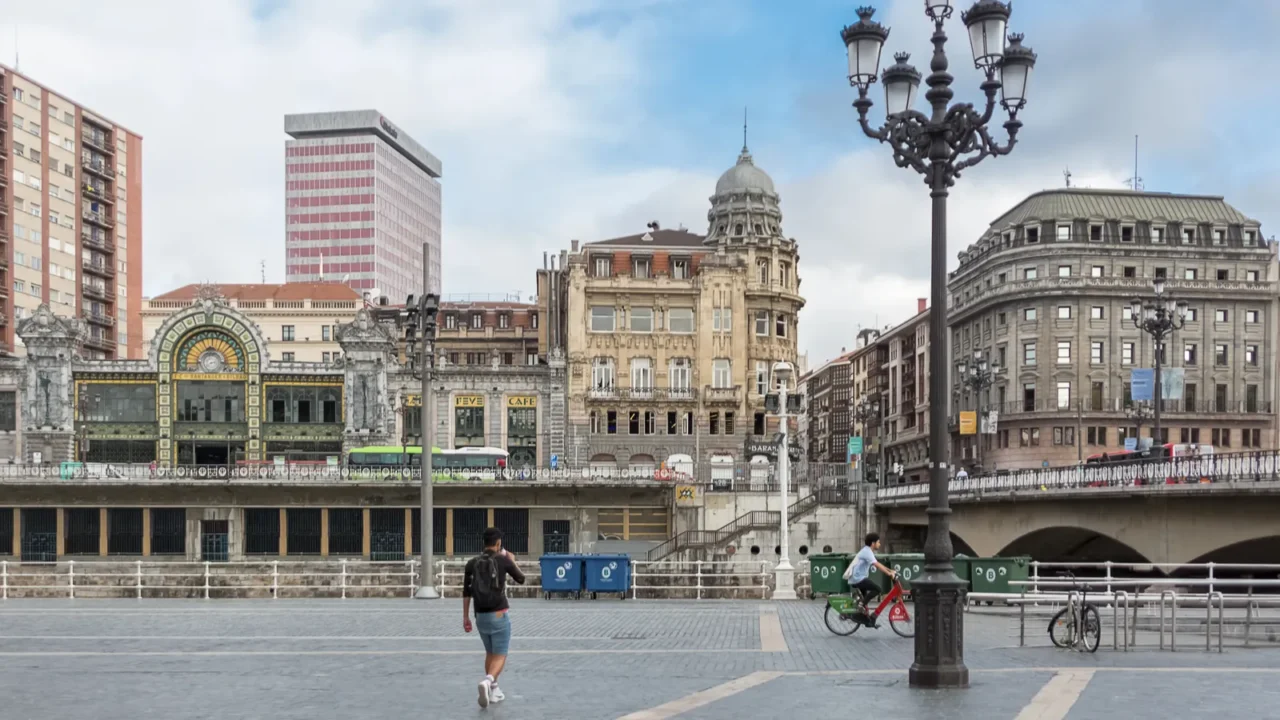 bilbao spain  07 05 2021 view at the iconic