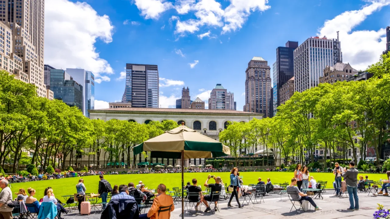 bryant park new york city usa