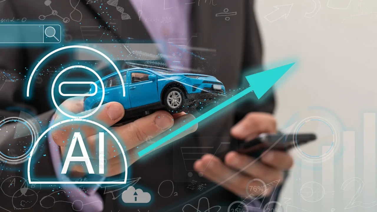 businessman holding hologram digital chatbot chat  robot application conversation