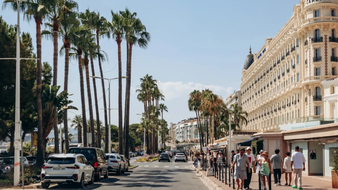 cannes france  august 1 2024 view of the famous