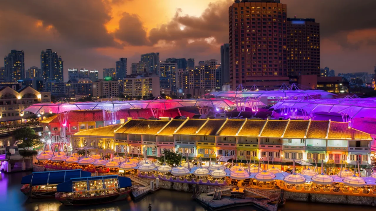 clarke quay food market