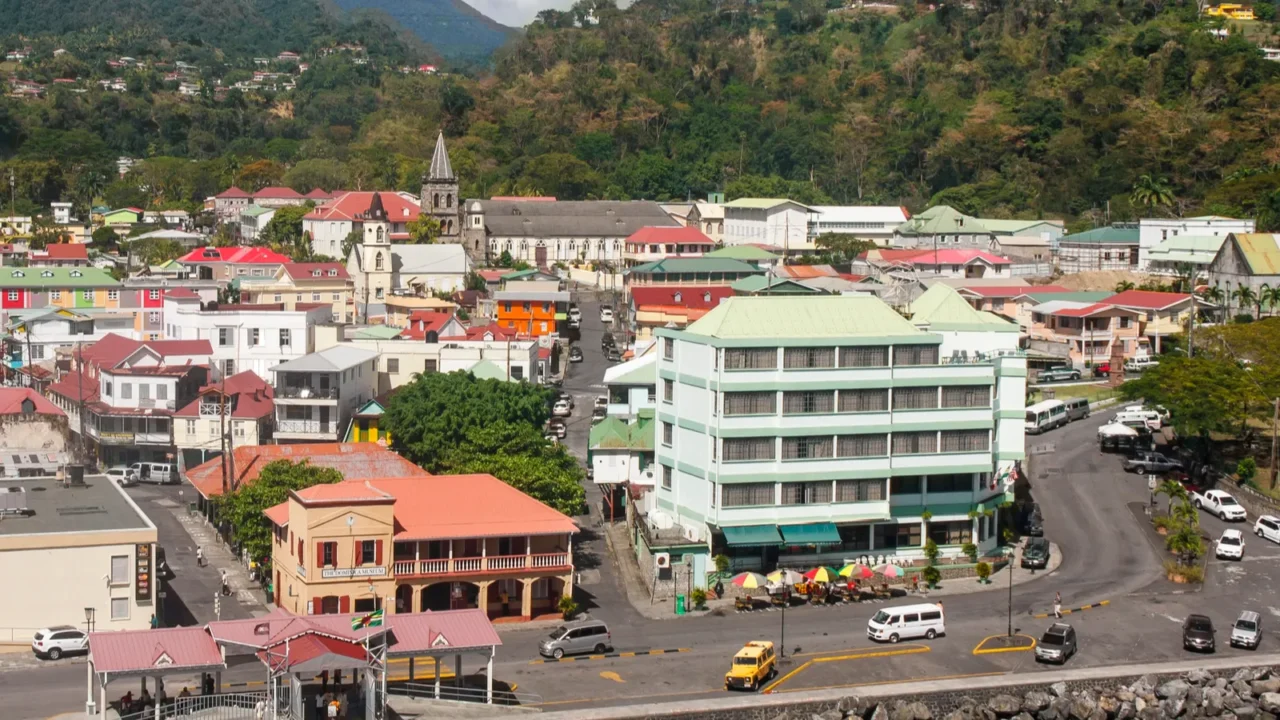 colorful rosseau dominica