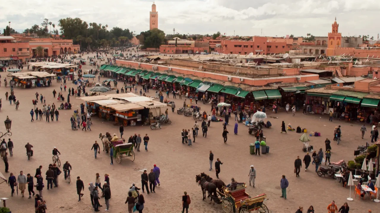 djemma el fna square in marrakech morocco