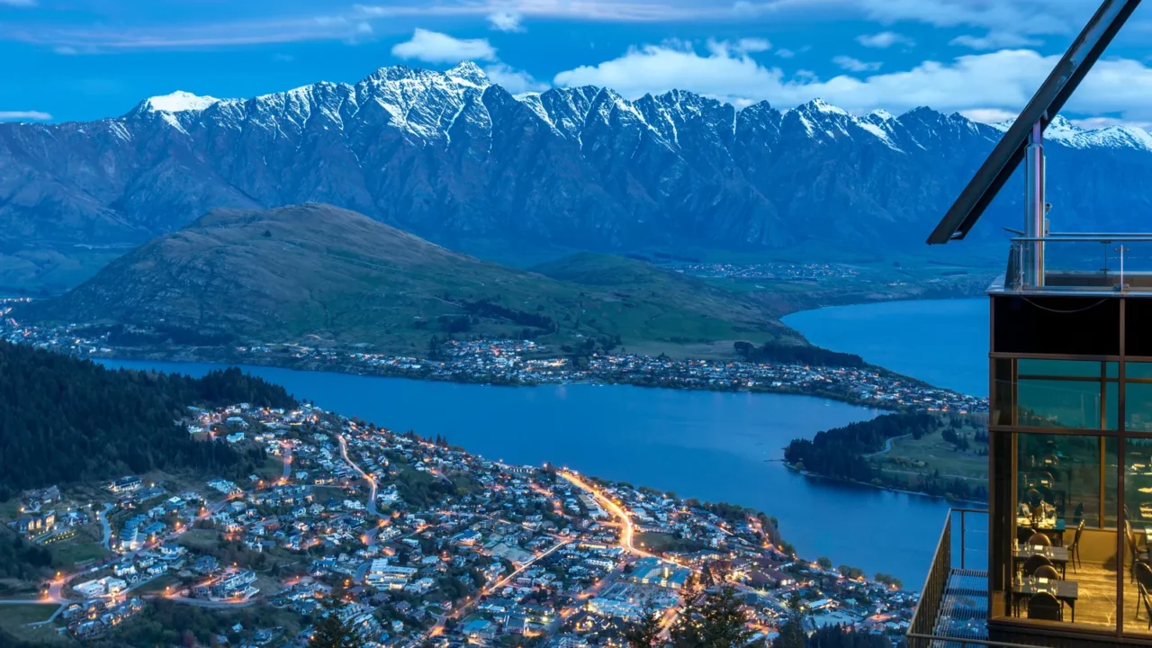 great landscape around queenstown  newzealand