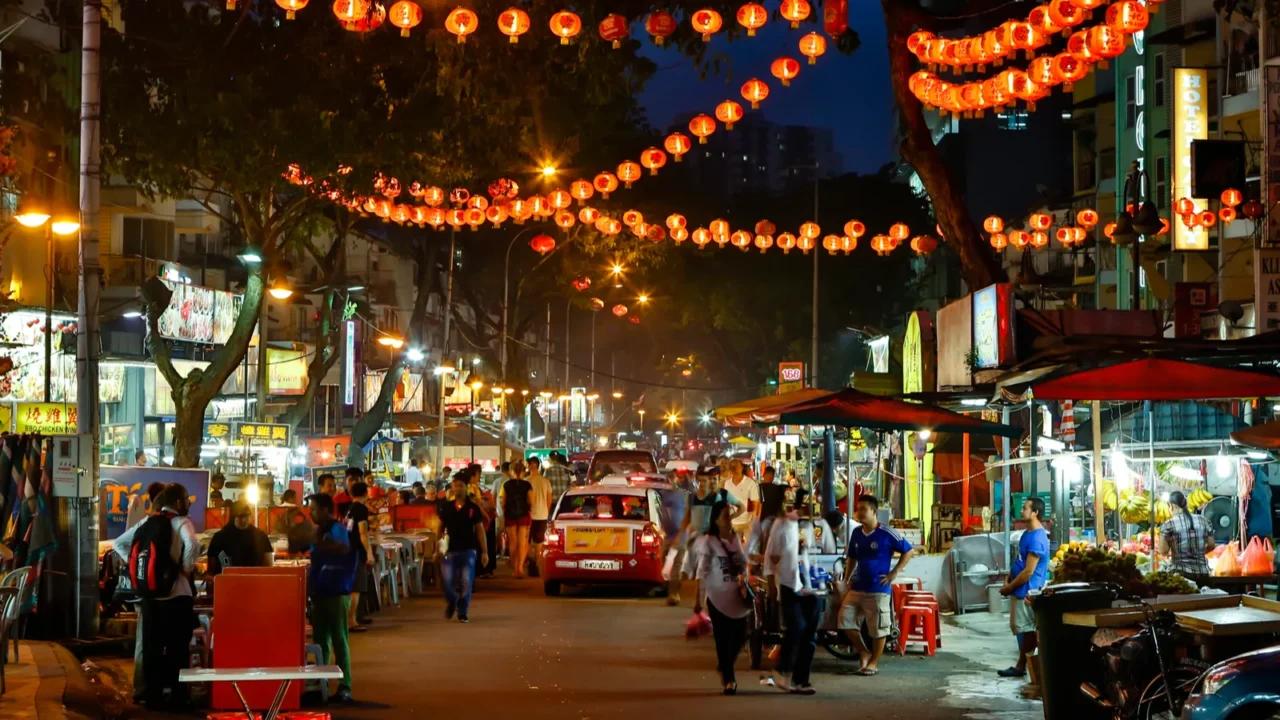 january 2 2015  kuala lumpur malaysia jalan alor food