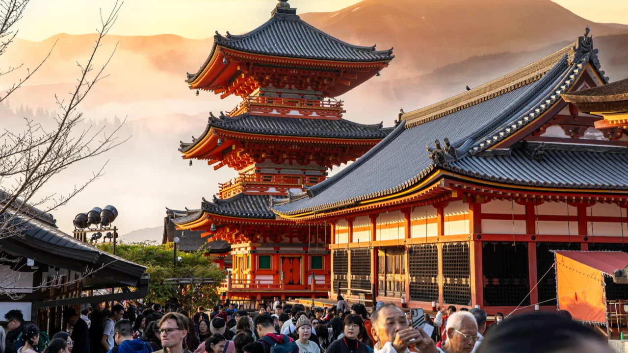 kyoto city japandecember 03 2024  crowd of people with