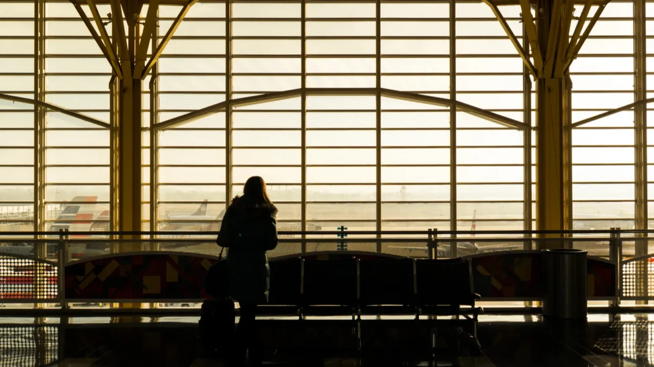 lonely in airport