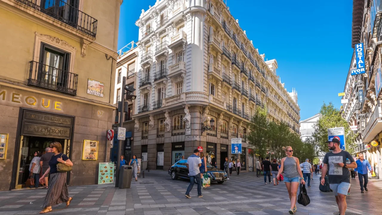 madrid spain september 26 2017 beautiful historical building of