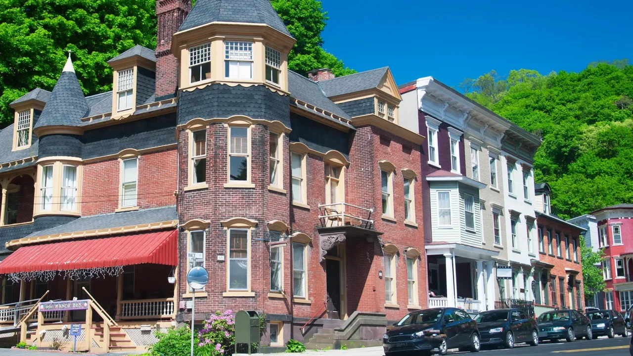 may 18 2019 jim thorpe pennslvania various landmark buildings