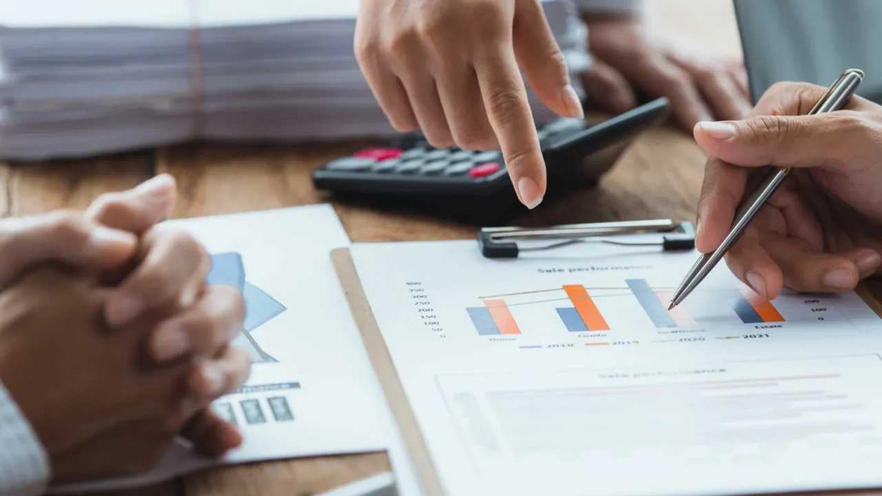 meeting room atmosphere of a startup company the finance department