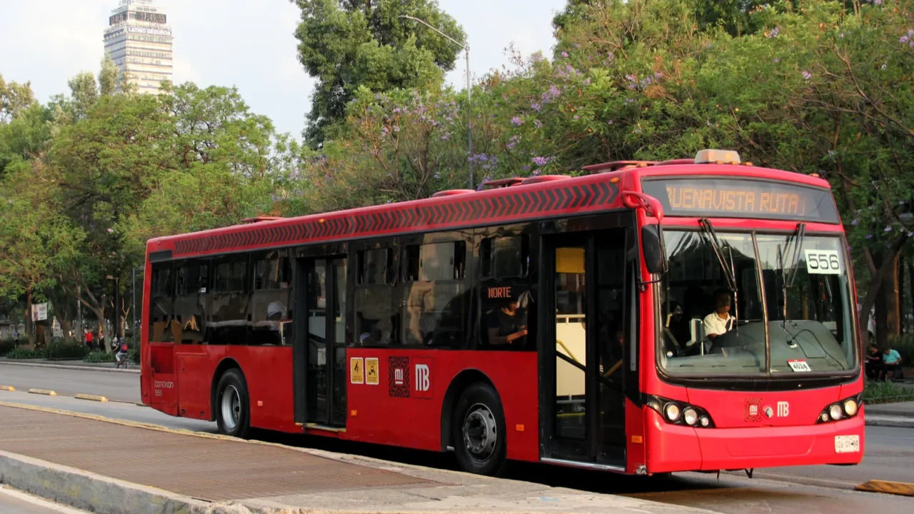 mexico city mexico apr 24 2024 the metrobus is