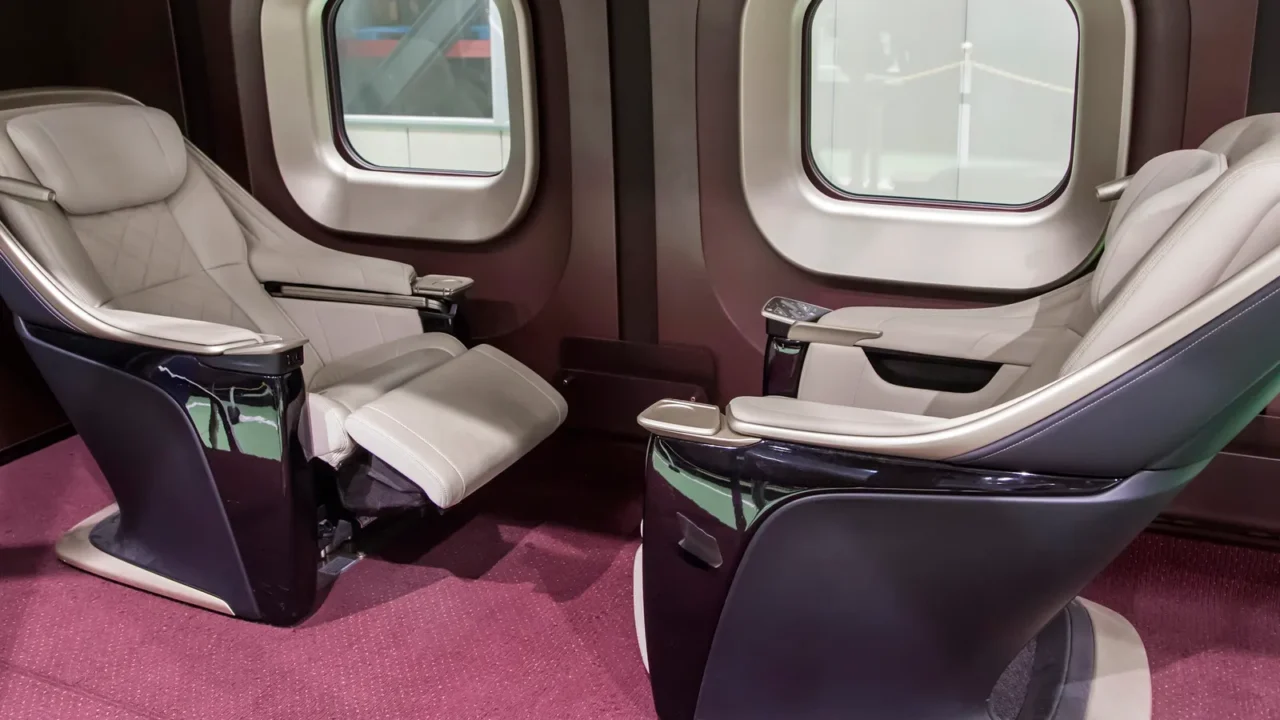 modern train interior
