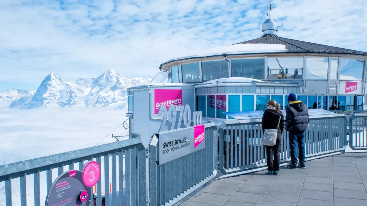 murren switzerland  march 28 2017 exterior of the piz