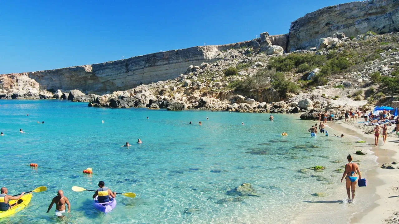 paradise bay on the marfa peninsula in malta