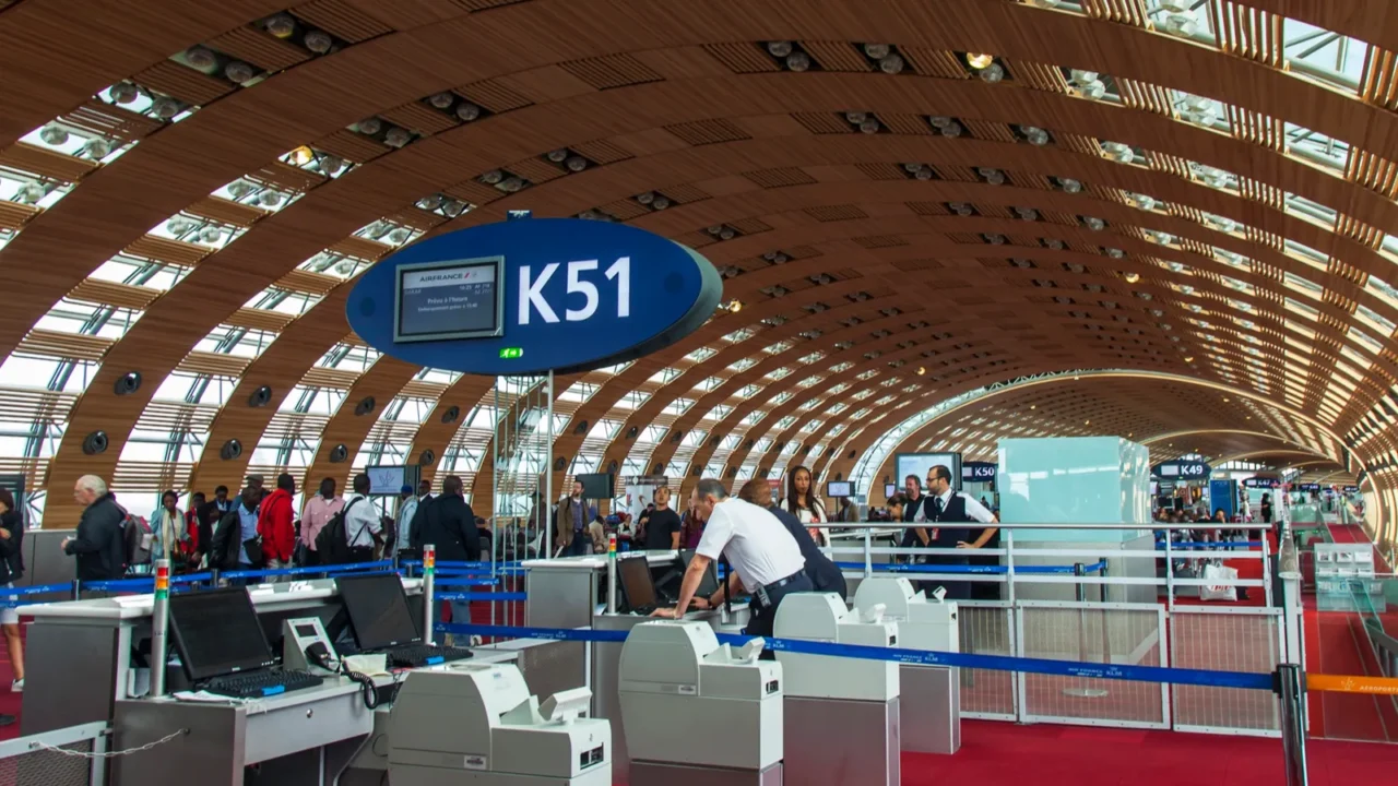 paris france on may 5 2015 the international airport