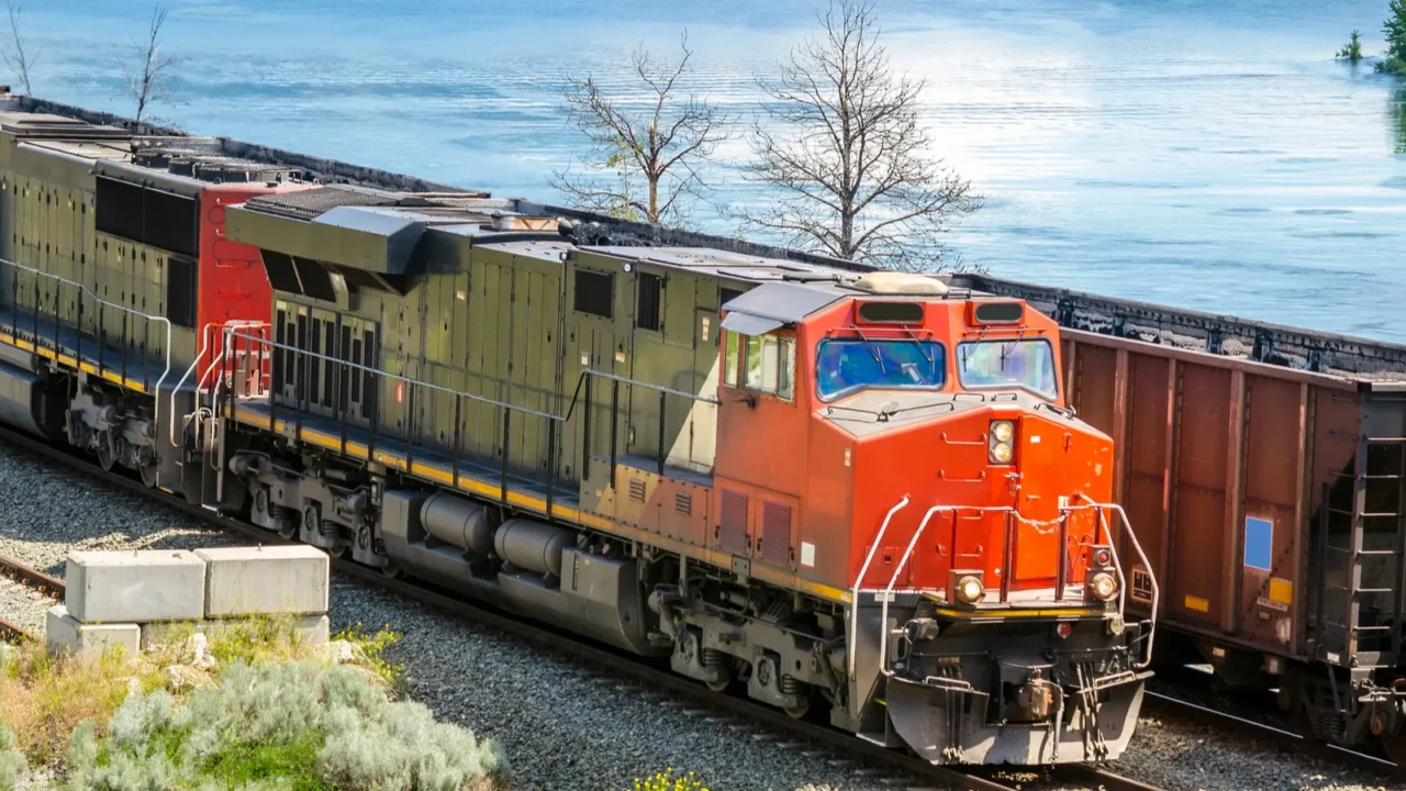 powerful diesel locomotive