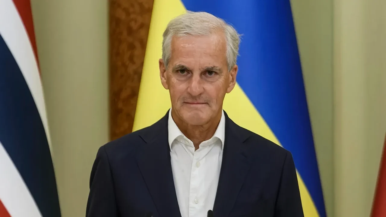 prime minister of norway jonas gahr store during a joint