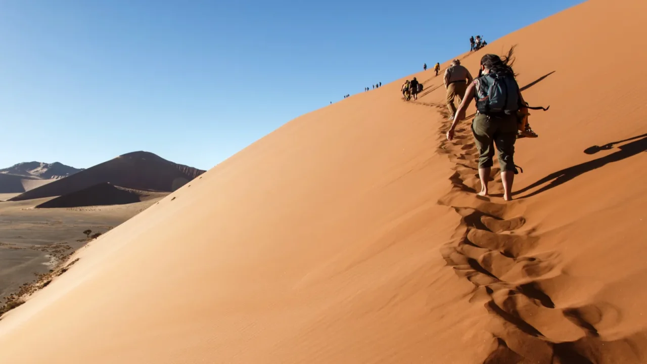 sand dune no 45 at sossusvlei namibia