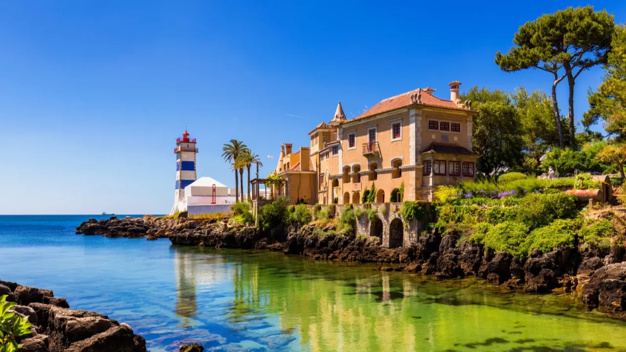 santa marta lighthouse and municipal museum cascais lisbon portugal lighthouse