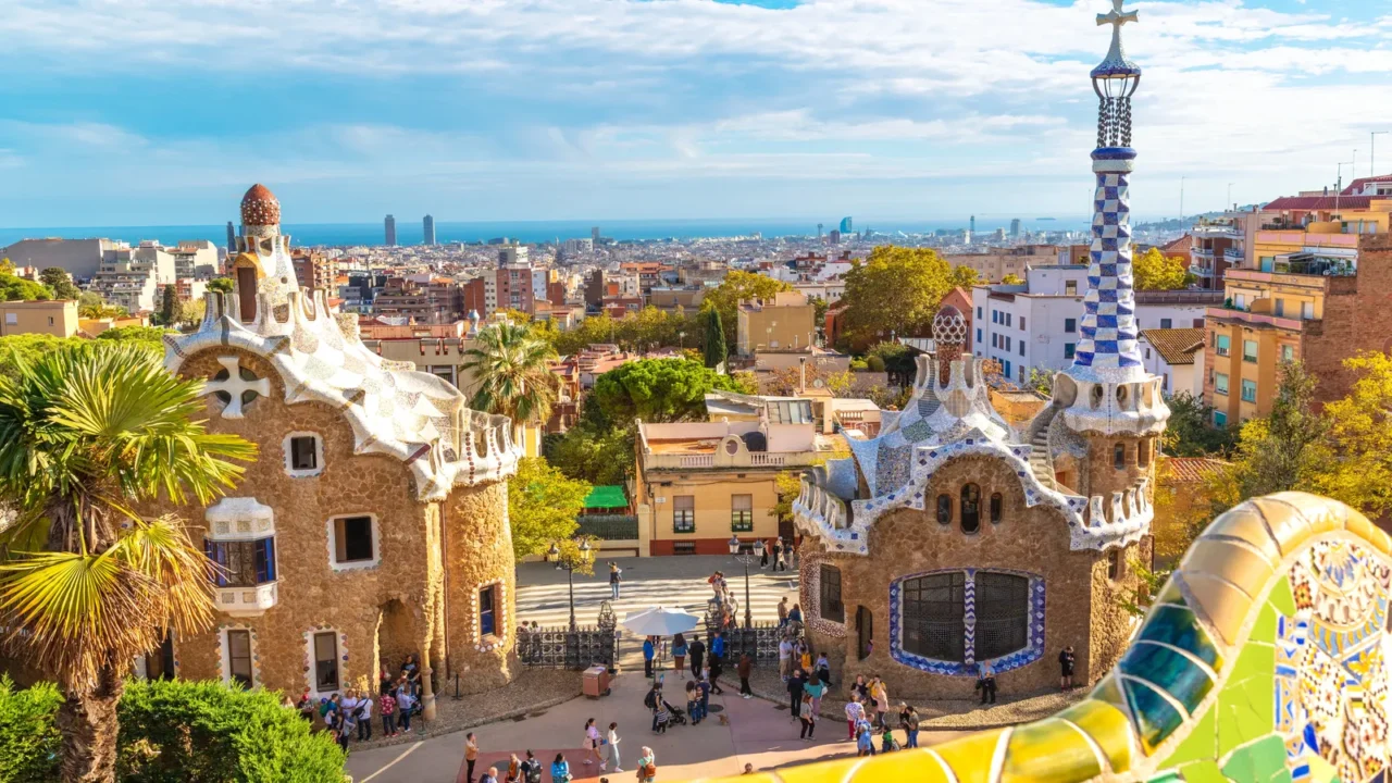 spain park guell in barcelona