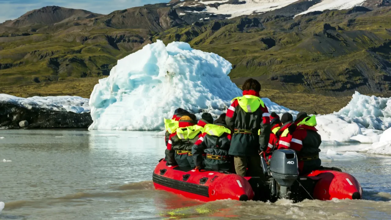 the jokulsarlon glacier lagoon in iceland  iceland