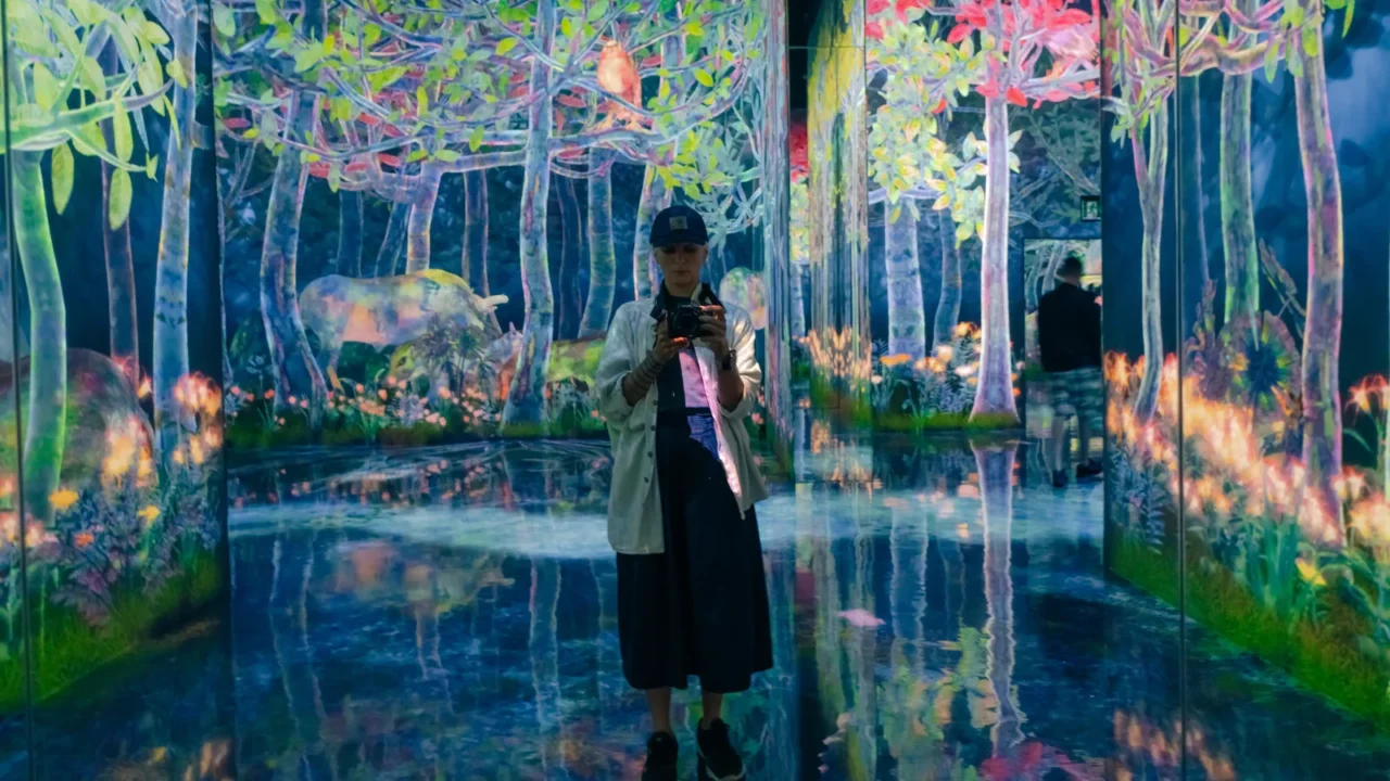 tokyo japan  3 august 2025 teamlab planets art museum