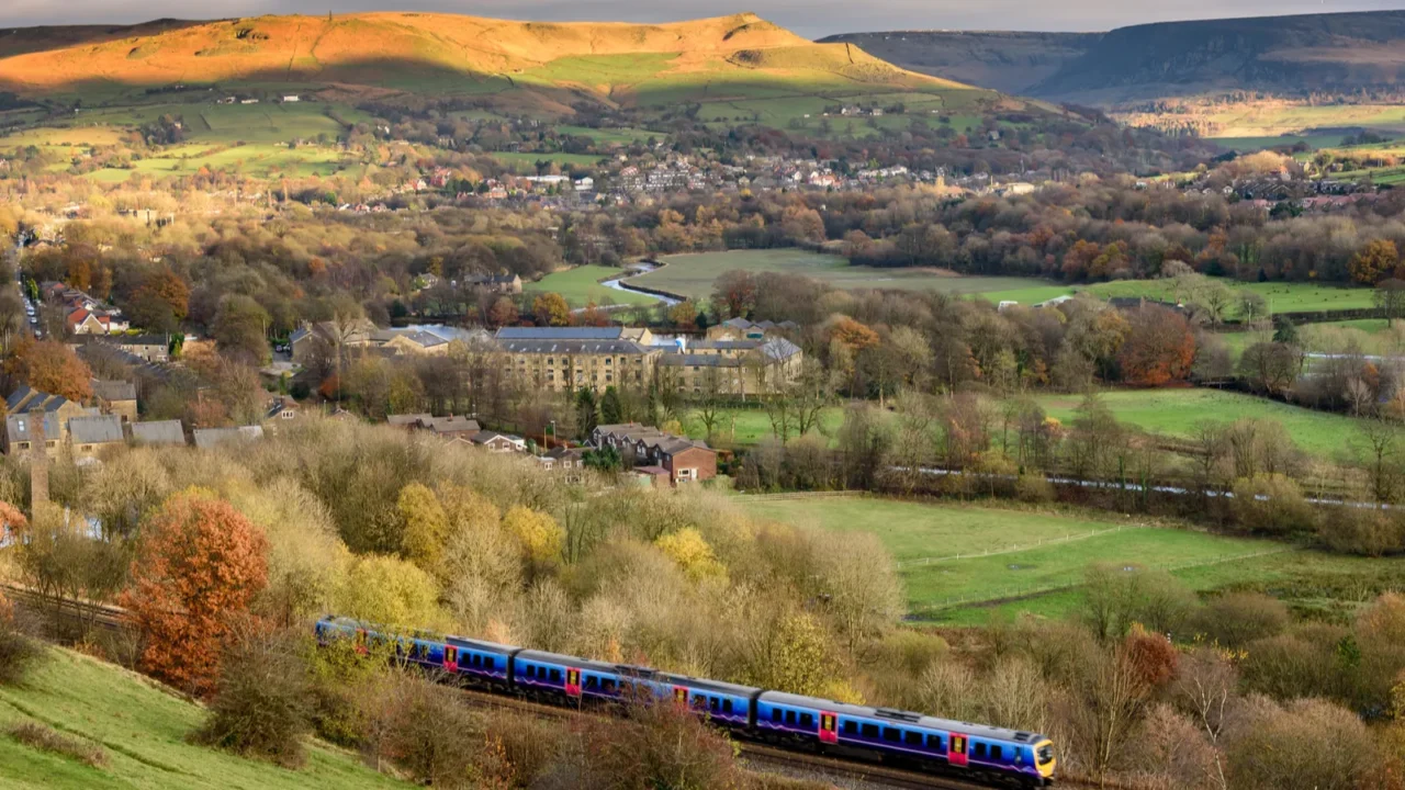 train british countryside england uk