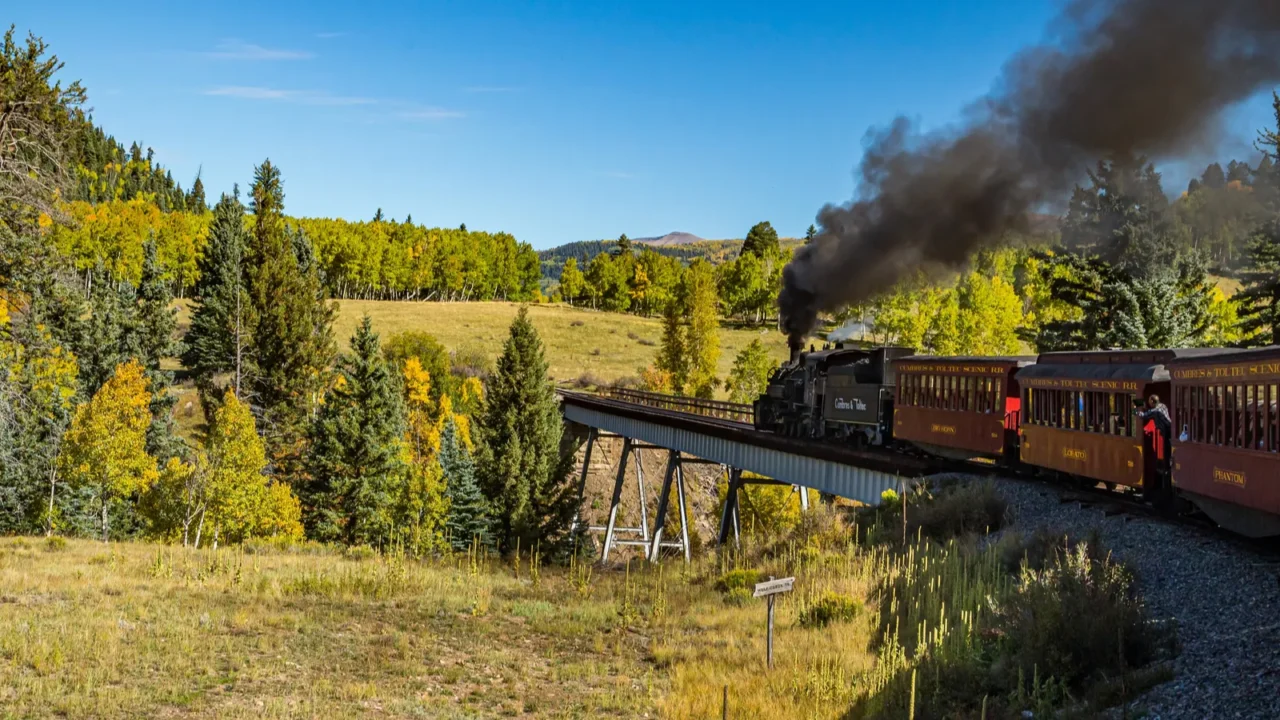 rocky mountains nm  usa  september 28 2016 cumbres