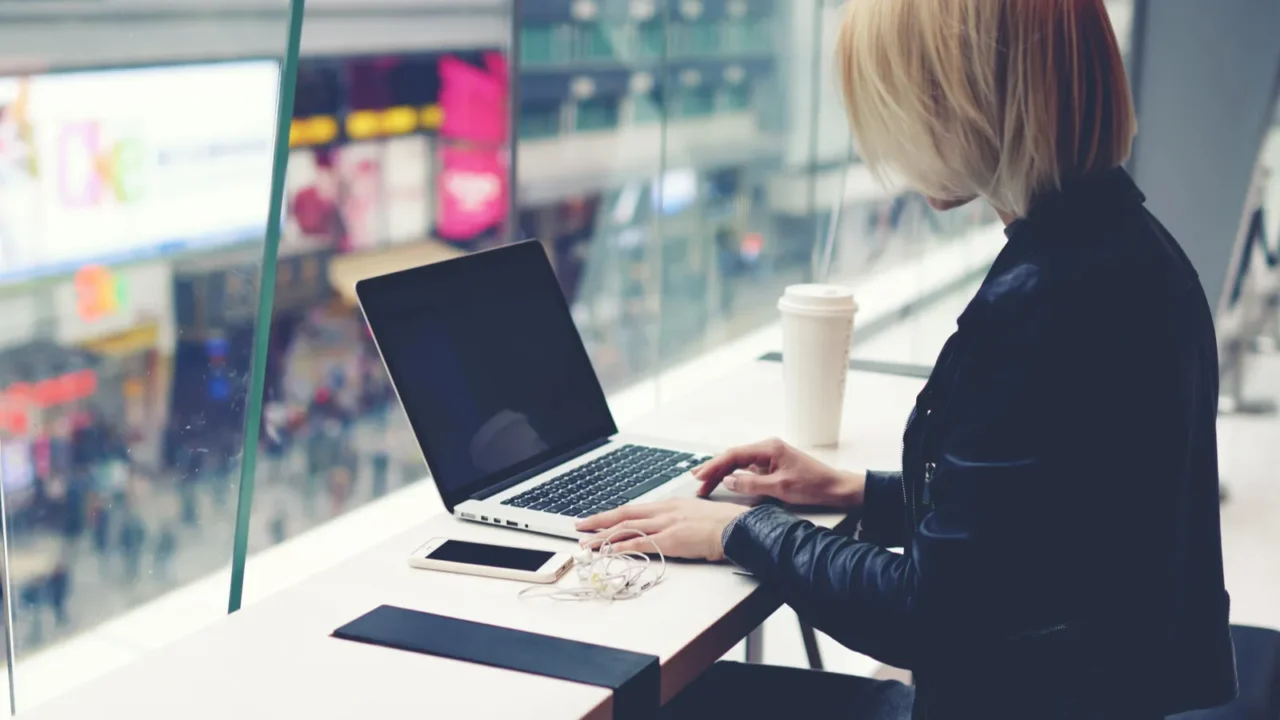 young female remote programmer