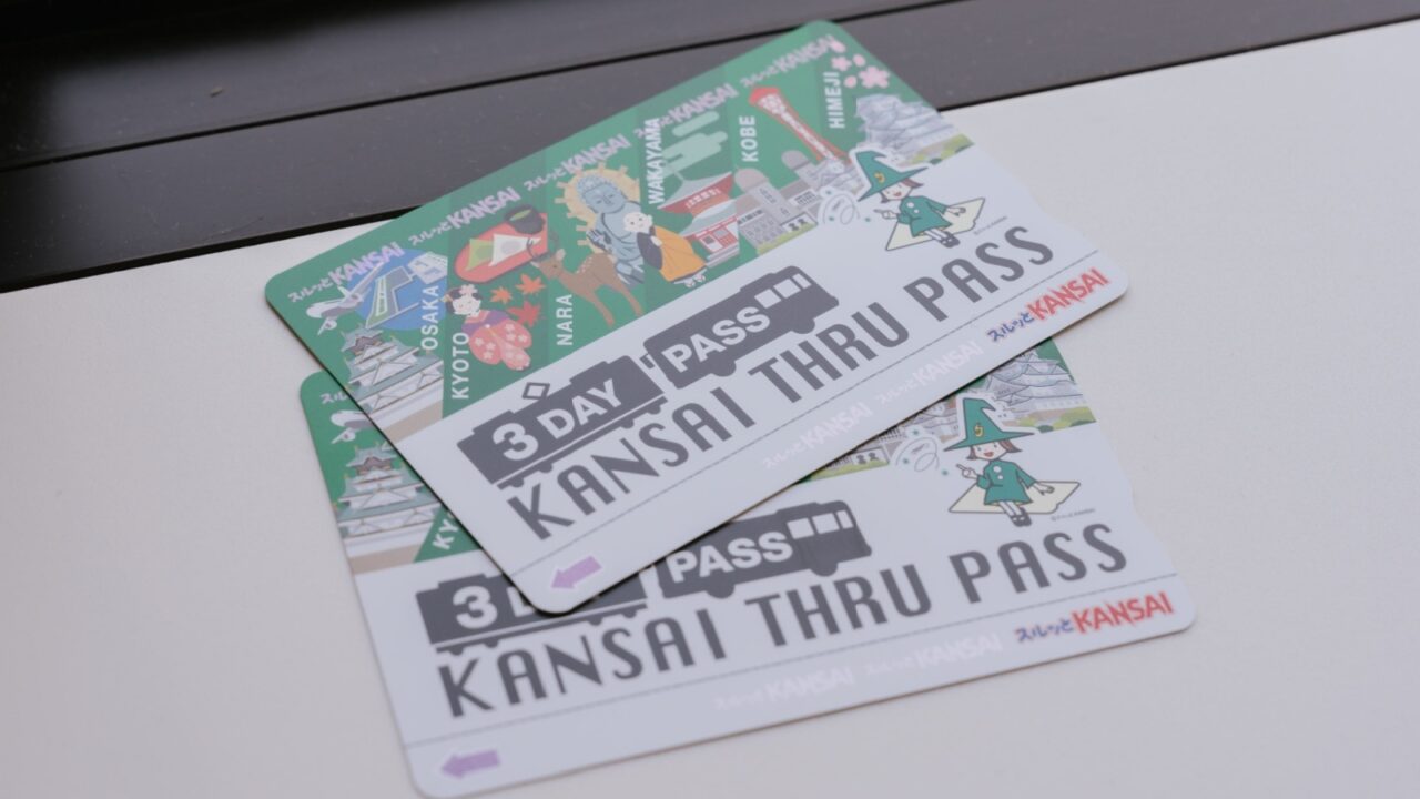 Osaka, Japan - 20 Apr 2024: 3 days Kansai Thru Pass tickets