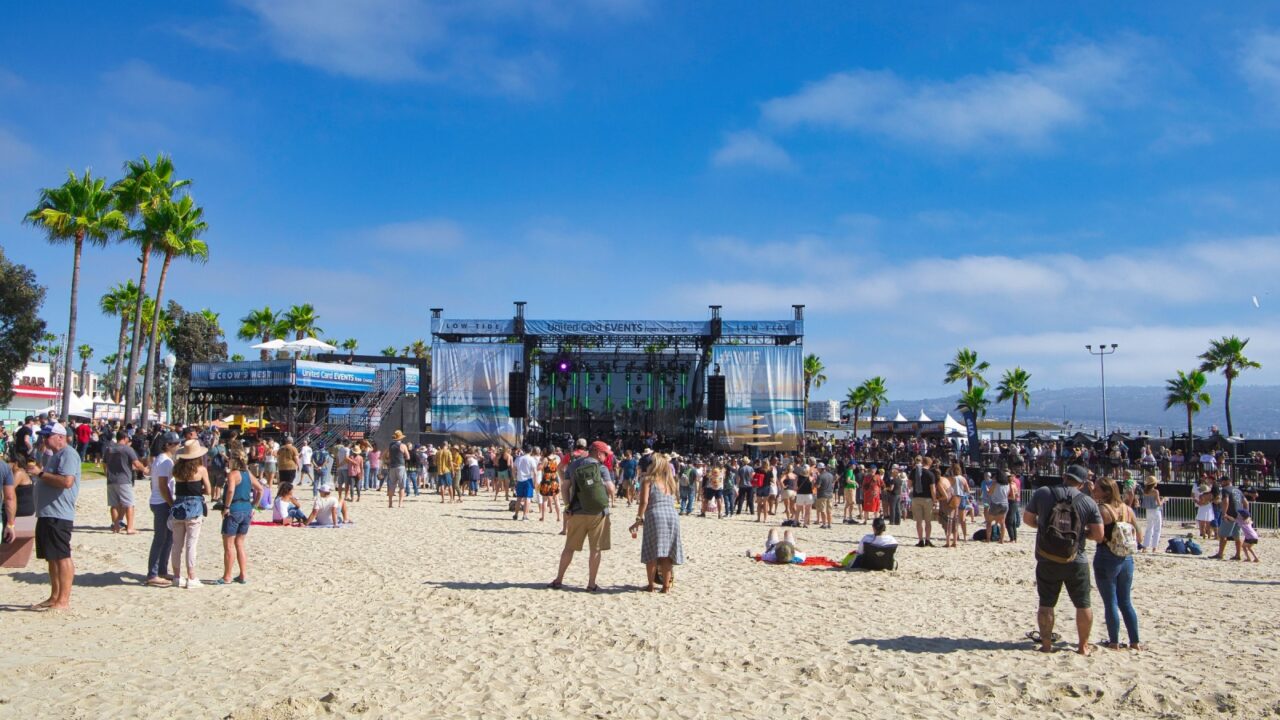 Redondo Beach, California USA - 09-11-2021: Larkin Poe perform at the Beachlife Festival