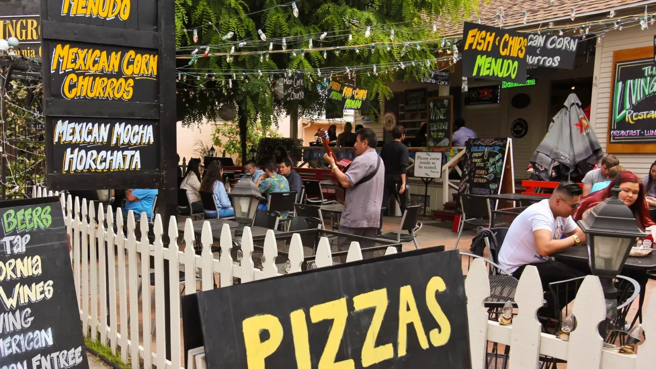 a view of the living room cafe and bistro in
