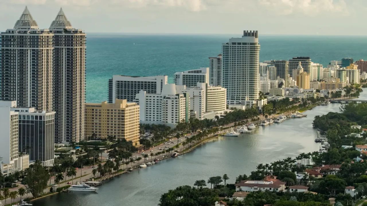 aerial photo miami beach condominium architecture including indi