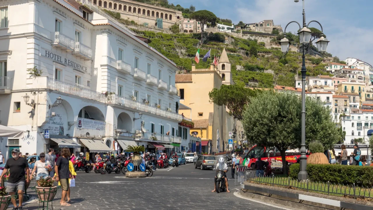 amalfi italy  june 16 2017 view of amalfi amalfi