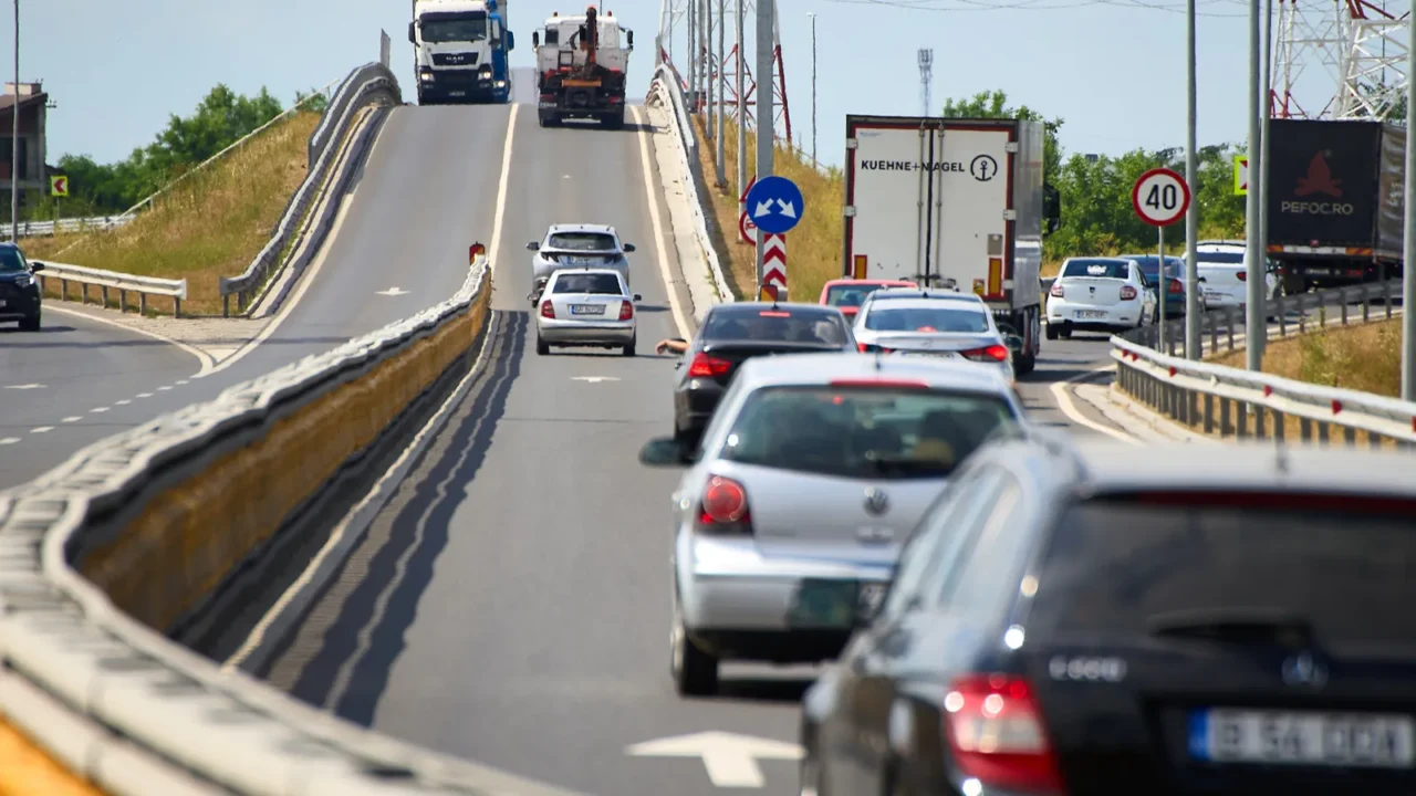 bragadiru romania 30th jun 2025 junction with an overpass and