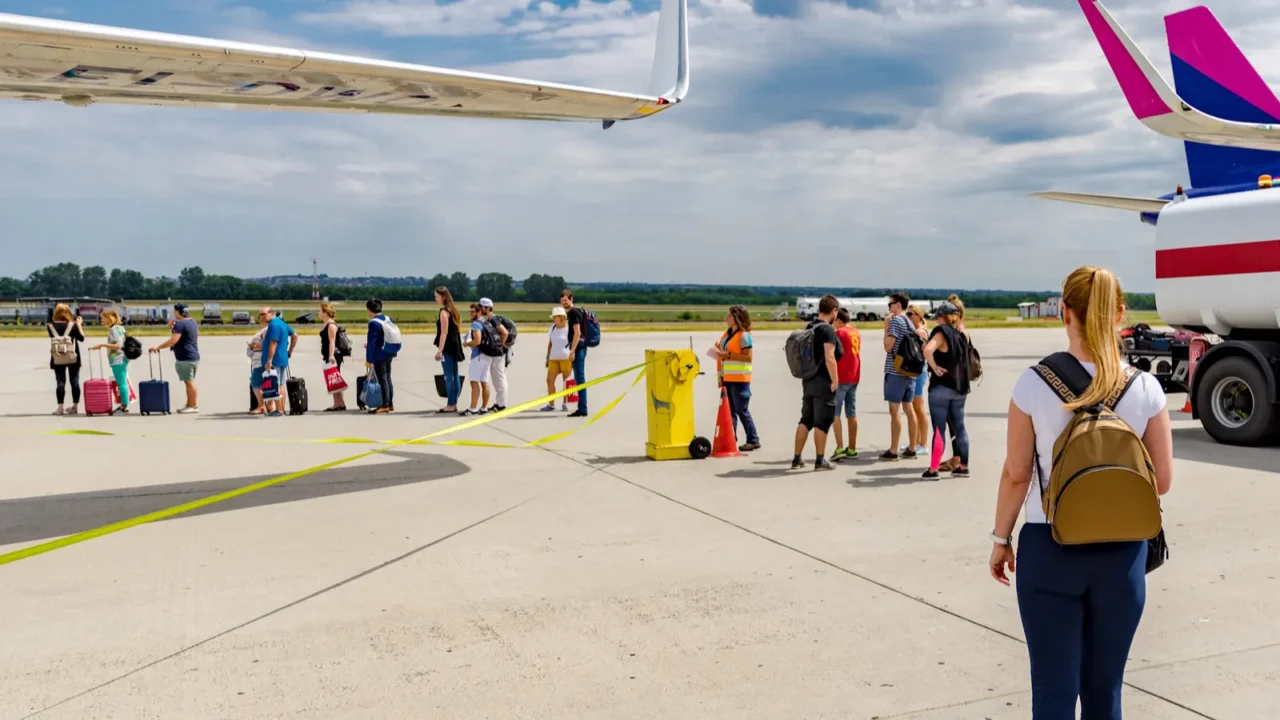 budapest hungary  july 07 2019 wizzair flight in the