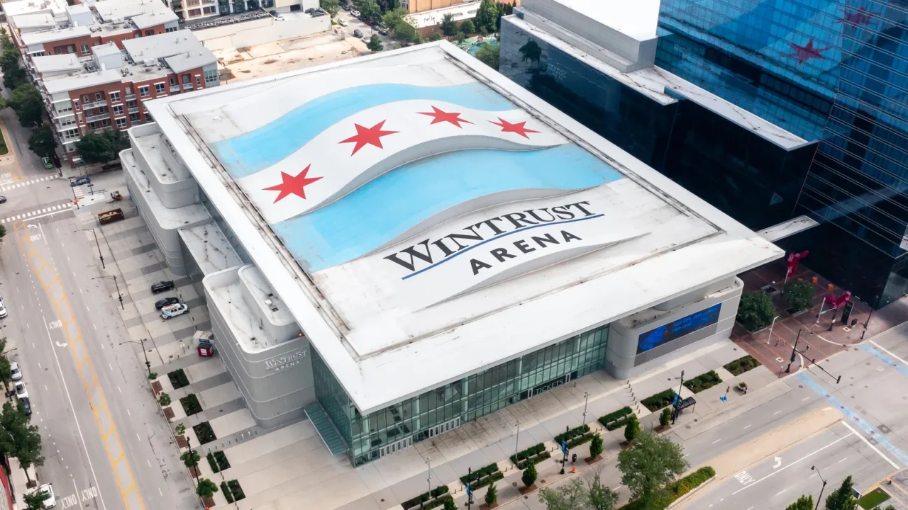 chicago il usa  july 9 2025 aerial view of