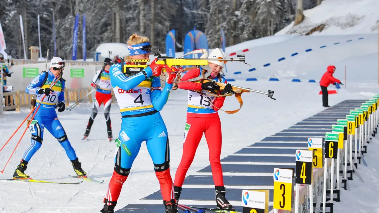 cup of russia on biathlon in sochi on february 10
