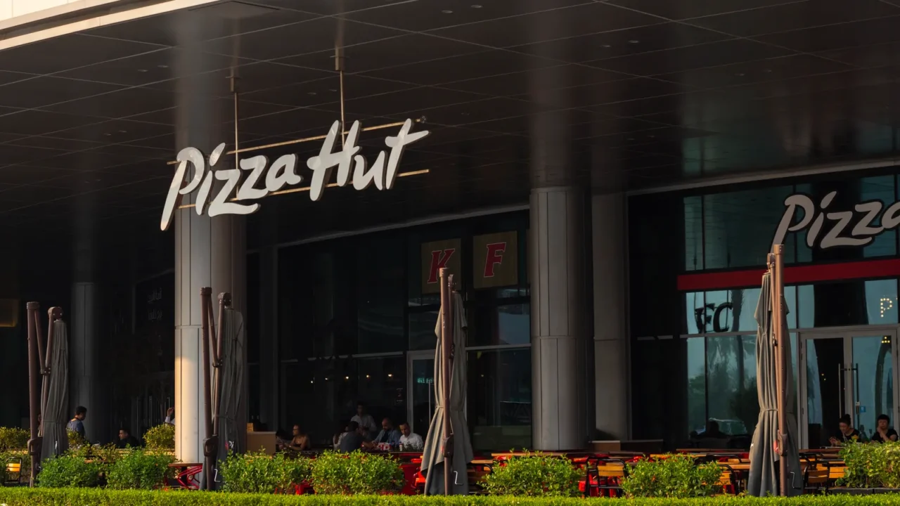 dubai uae  october 3 2019 pizza hut is an