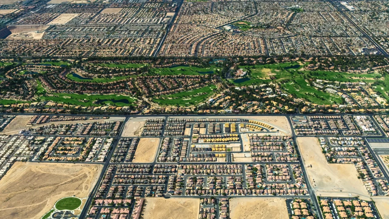 henderson nevada usa the aerial view of a residential area