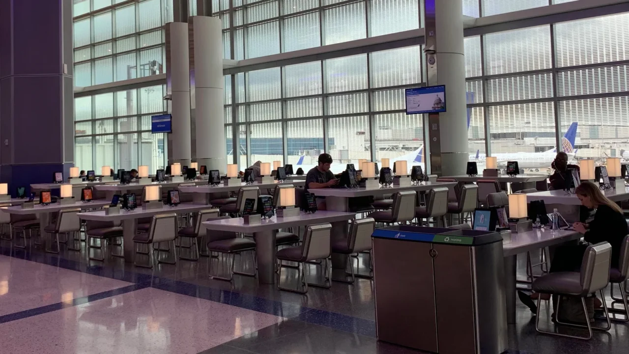 houston tx  apr 23 boarding gates at george bush