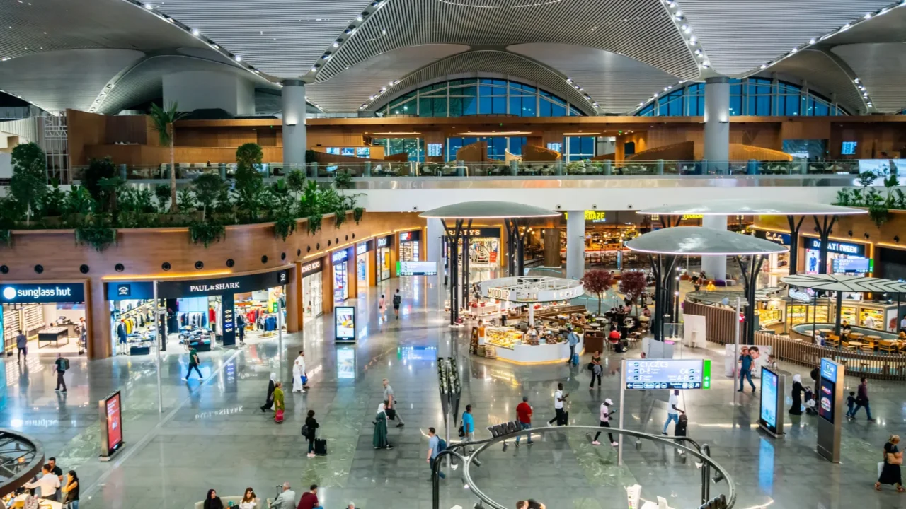 istanbulturkeyaugust 02 2019 interior view of the istanbul n