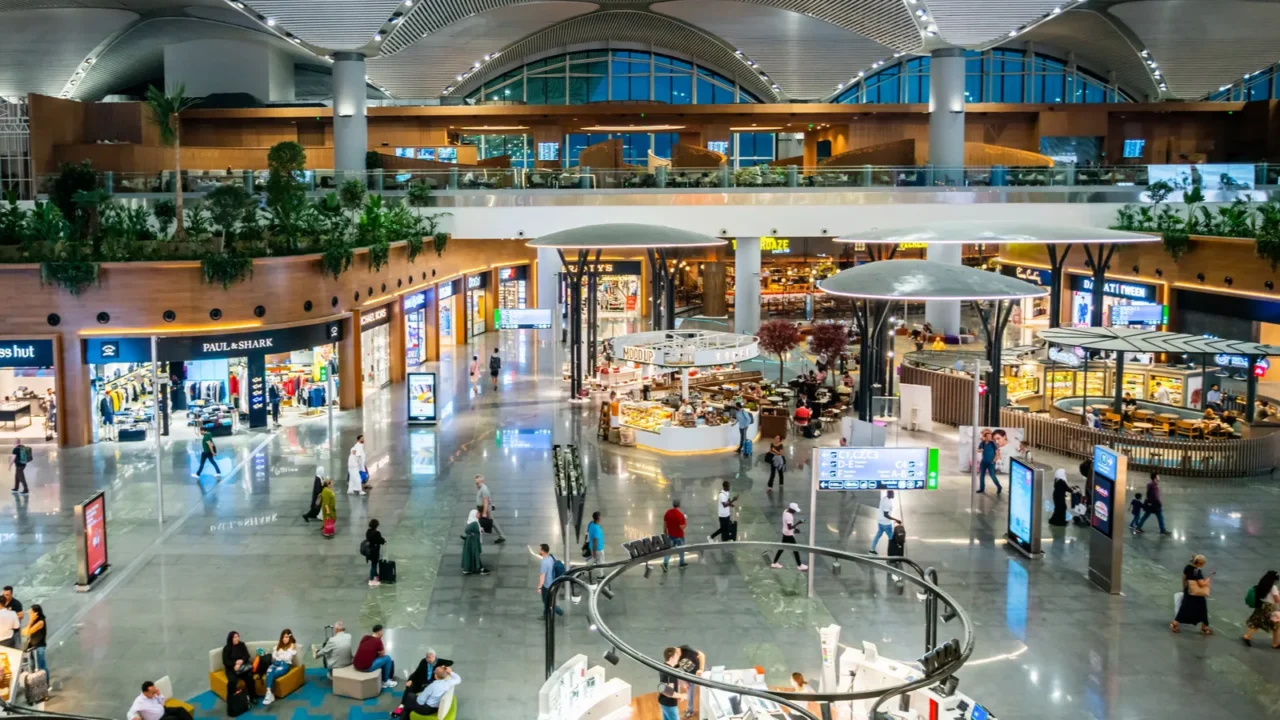 istanbulturkeyaugust 02 2019 interior view of the istanbul n