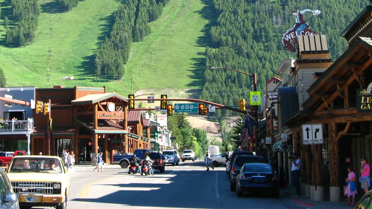 jackson hole wyoming  jun 29 view of the main